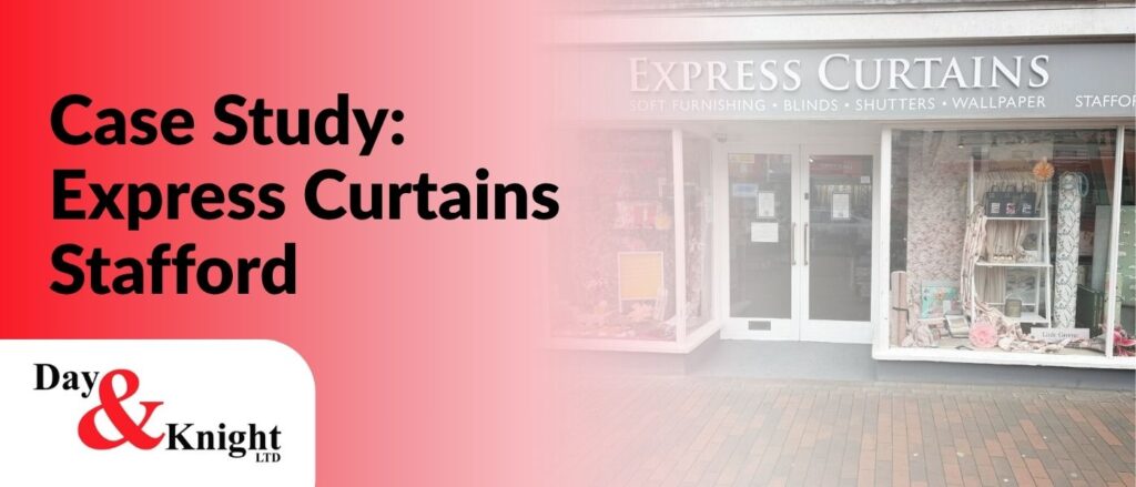LED lighting, fuse board upgrade and emergency light system for Express Curtains in Stafford